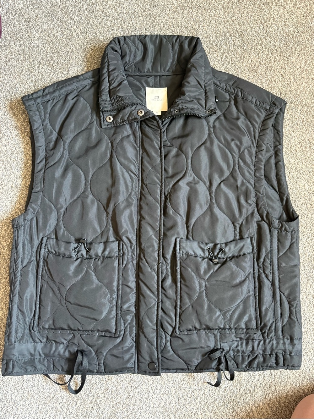 Women’s Quilted Black Vest